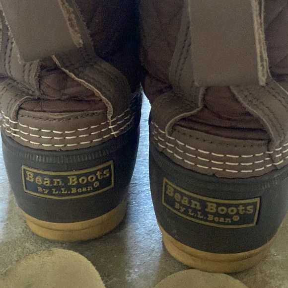 Shearling lined LL Bean Boots, Quilted pattern Brown - Picture 6 of 8